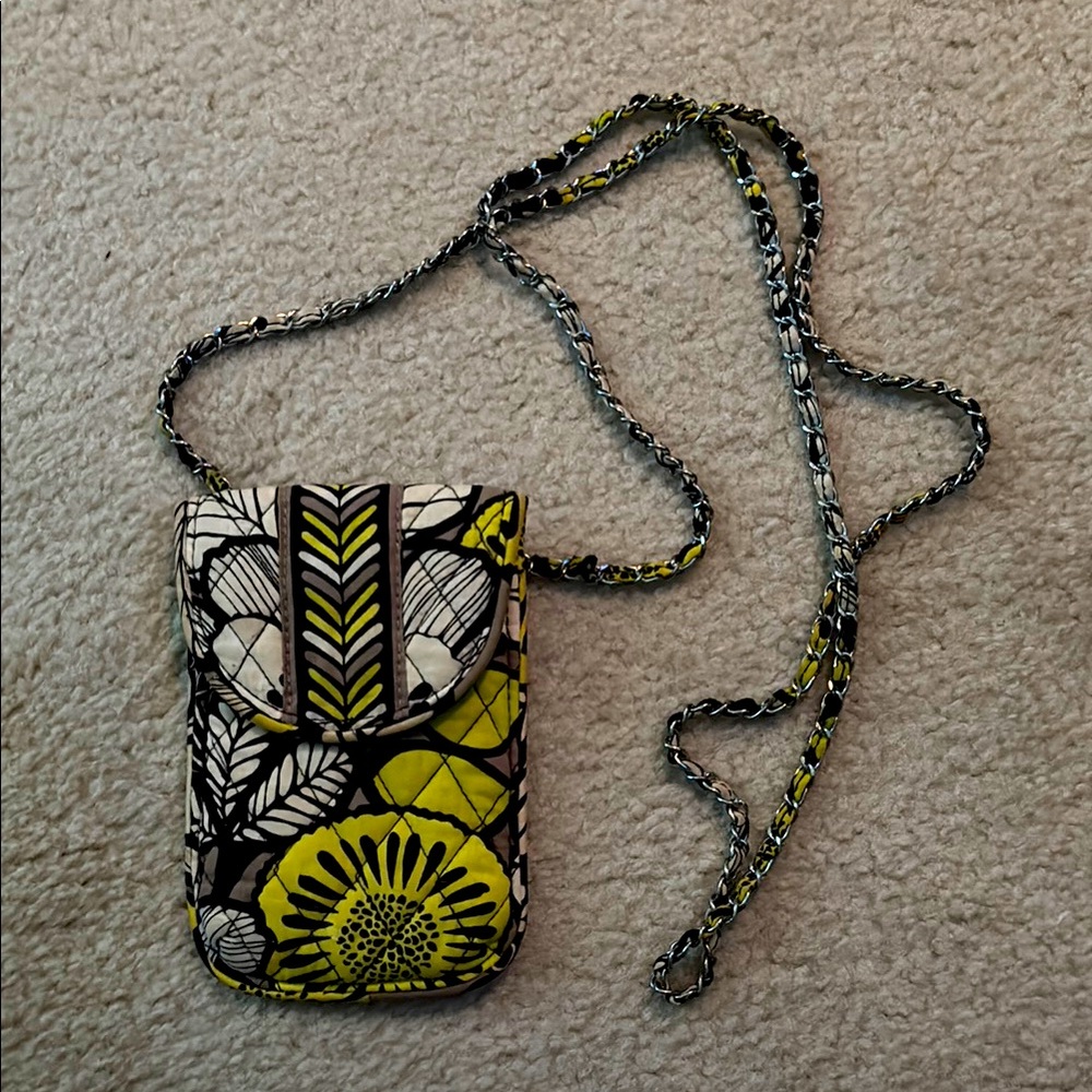 Vera Bradley Green and Black Floral Bag